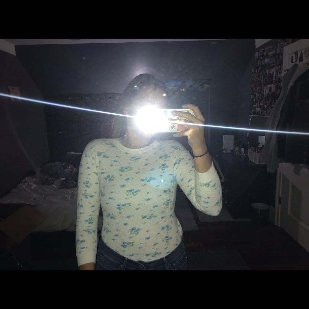 long sleeve floral shirt